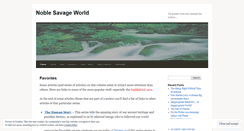 Desktop Screenshot of noblesavageworld.com