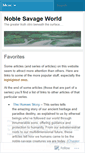 Mobile Screenshot of noblesavageworld.com