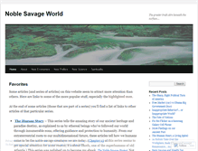 Tablet Screenshot of noblesavageworld.com